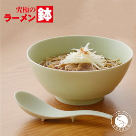 【ふるさと納税】有田焼 究極のラーメン鉢 Colors グリーン レンゲ付【まるぶんオリジナル】食器 器 うつわ 麺鉢 ラーメン鉢 丼 丼ぶり どんぶり シンプル おしゃれ マット くすみカラー 緑 電子レンジ対応 | 25000円 2.5万円 2万5千円 | aw034