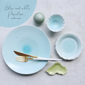 【ふるさと納税】有田焼 Blue and white porcelain 青白磁5点セット まるふく 株式会社まるふく 夏の器 食器 蓋付珍味 和食器 ブルー グリーン 青 緑 涼しげ パスタ皿 小鉢 豆皿 カトラリー対応 おしゃれ 35000円 3.5万円 A35-278