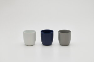 【ふるさと納税】 2016/ LR Cup Set【2016/オリジナル】有田焼 食器 カップ フリーカップ 3個 ホワイト ダークブルー グレー シンプル A25-620