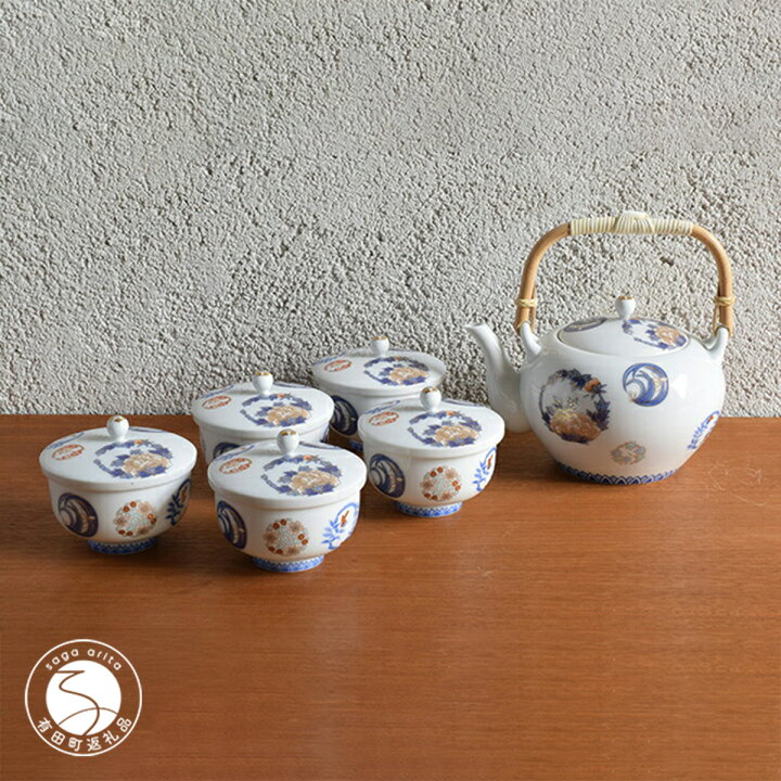 楽天市場】【ふるさと納税】深川製磁 【有田焼】染錦花丸紋 土瓶茶器揃 