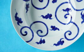 【ふるさと納税】古染唐草パスタ皿 神田陶器店 A14-102