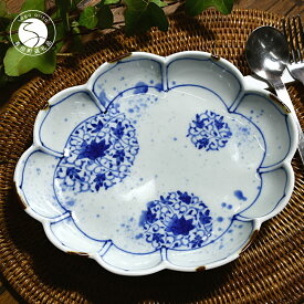 【ふるさと納税】有田焼 染付 唐草 パスタ カレー皿 24cm 430g 福泉窯【ARITAYAKI-STORE】食器 プレート 和食器 有田焼 食洗機対応 電子レンジ対応 磁器 手描き 和風 日本製 お皿 大皿 35000円 3万5千円 A35-224