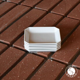 【ふるさと納税】1616/ TY Square Plate 90 White 5枚セット【1616/arita japan】有田焼 器 食器 皿 豆皿 角皿 スクエア プレート ホワイト シンプル A18-252