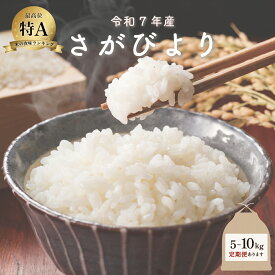 【ふるさと納税】【12/20 受付まで年内配送】令和7年産 さがびより ＜選べる5kg・10kg・定期便＞／米 お米 返礼品 飯 ごはん 弁当 銘柄米 白米 県産米 佐賀県産 国産米 精米 ブランド米 おにぎり 国産 食品 人気 おすすめ ふるさと納税米 精白米 主食 ご飯 kg