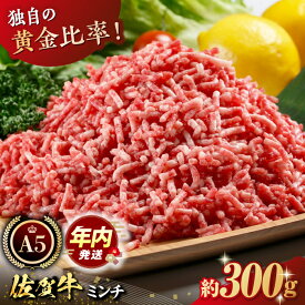 【ふるさと納税】佐賀牛 A5 ミンチ 300g 【肉の三栄】 [HAA023] 黒毛和牛 牛肉 肉