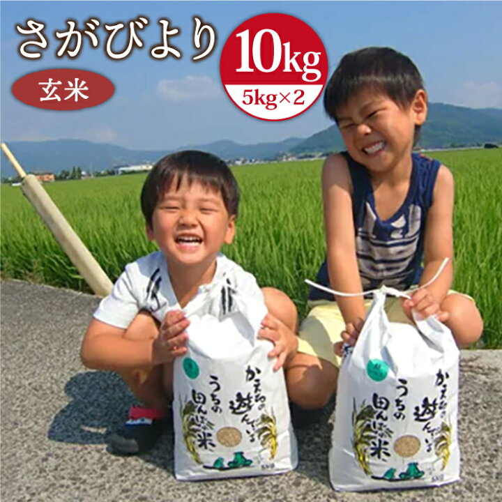 楽天市場 ふるさと納税 さがびより 10kg 玄米 5kg 2袋 農薬 化学肥料を極限まで減らした ひなたむらのお米 特a米 特a評価 佐賀 Hac003 佐賀県江北町
