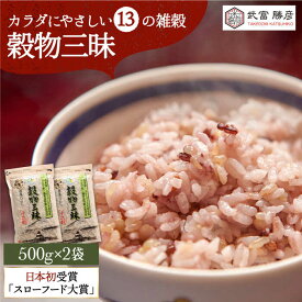 【ふるさと納税】穀物三昧 1kg ( 500g 2袋 ) 【葦農】 [HAJ007]