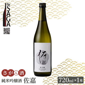 【ふるさと納税】佐嘉 純米吟醸酒 720ml 1本 【白木酒店】 [HAQ033]