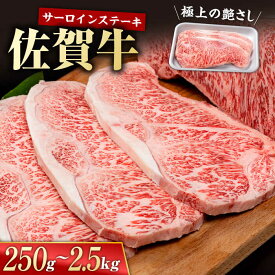 【ふるさと納税】【選べる内容量】佐賀牛 サーロイン ステーキ 250g〜2.5kg【株式会社いろは精肉店】A4 A5 国産 和牛 国産牛 贈答 ブランド牛 霜降り BBQ 焼き肉 焼肉 お肉 肉 牛肉 冷凍 [IAG048]