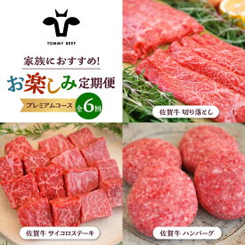 【ふるさと納税】【牧場直送】【6回定期便】佐賀牛 家族向け お楽しみ 定期便【佐賀セントラル牧場】黒毛和牛 A4 A5 詰め合わせ 牛肉 肉 お肉 セット 食べ比べ 和牛 佐賀県 白石町 [IAH219]