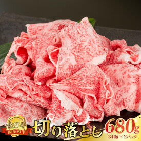 【ふるさと納税】P34 佐賀牛 切落し 680g (340g×2パック) 切り落とし 小分け 国産牛 和牛 ブランド牛 牛肉 肉 高級 人気 おすすめ 佐賀県 太良町