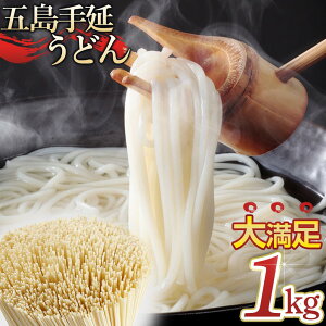 【ふるさと納税】ボリュームたっぷり!大容量 五島手延うどん 1kg 業務用<長崎五島うどん> | 麺 食品 加工食品 人気 おすすめ 送料無料