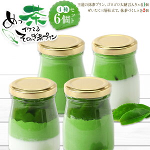 【ふるさと納税】めっ茶イケてるそのぎ茶プリン6個セット | 菓子 おかし スイーツ デザート 食品 人気 おすすめ 送料無料