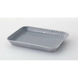 【ふるさと納税】【波佐見焼】オーブン耐熱トレー19.5×15.5cm gray 【西海陶器】1　24669