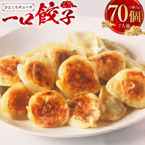 【ふるさと納税】一口ギョーザ70個 (7人前) 餃子 ぎょうざ ギョーザ 豚肉 豚 肉 惣菜 おかず おつまみ モチモチ 中華 中華料理 大容量 長崎 送料無料