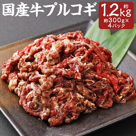 【ふるさと納税】国産牛 プルコギ 計1.2kg 300g×4パック 牛肉 お肉 特製タレ 簡単調理 冷凍 国産 長崎県 長崎市 送料無料