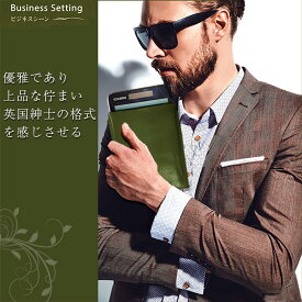 【ふるさと納税】電卓 ケース 牛本革 カシオ プレミアム 電卓 専用 ケース CASIO CALCULATOR S100 GREEN グリーン 緑 牛本革 姫路オイルレザー 収納ケース ビジネス小物 雑貨 長崎県 長崎市 送料無料
