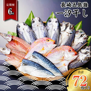 【ふるさと納税】【全6回定期便】長崎五島灘一汐干し 合計12枚 セット 海産物 海鮮 魚介 ひもの 乾物 おかず おつまみ 冷凍 五島 長崎 定期便 送料無料