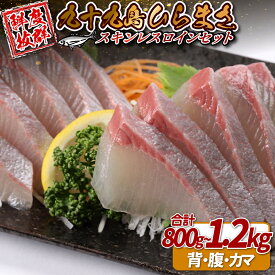 【ふるさと納税】 【 産地直送 】 ひらまさ 刺身 九十九島産 スキンレスロイン セット 800g ～ 1.2kg 下処理済み 新鮮 冷蔵 鮮魚 ヒラス さしみ お刺身 平政 平鰤 海鮮 まさるフーズ 長崎県 佐世保市