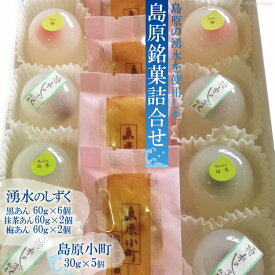【ふるさと納税】 BD109 島原銘菓詰合せ [ 和菓子 わがし 詰合せ あんこ 抹茶 梅 個包装 湧水 セット 長崎県 島原市 ]