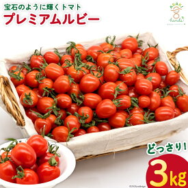 【ふるさと納税】AH114宝石のように輝くトマト プレミアムルビー3kg 【 島原市 トマト 農家直送 】
