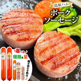 【ふるさと納税】 ソーセージ ポークソーセージ 選べる種類＆量[ ハム 詰め合わせ セット 島原ハム おつまみ 国産 長崎県 島原市 2本 3本 5本 422037026] レビューキャンペーン