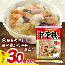 【ふるさと納税】＜選べる配送月＞【小分け】日本ハム 中華丼の具10パックセット(1パック3袋入り)計30食分 / 鶏肉 中華丼 中華どん レトルト 小分け / 諫早市 / 日本ハムマーケティング株式会社 [AHAL008]