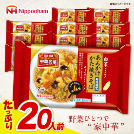【ふるさと納税】＜選べる配送月＞中華名菜 あんかけかた焼きそば (2人前) 10個セット / 中華 あんかけ 焼きそば かたやきそば 麺 あんかけ麺 惣菜 冷蔵 簡単調理 晩御飯 フライパン調理 ワンパンメニュー / 諫早市 / 日本ハムマーケティング株式会社[AHAL018]