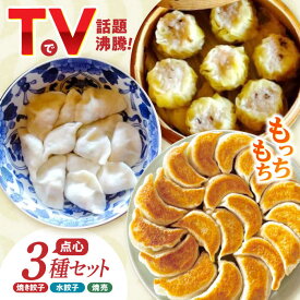 【ふるさと納税】業務用 手作り点心3種セット / 焼餃子12個・水餃子12個・焼売10個 / ギョウザ ぎょうざ 餃子 焼餃子 水餃子 シュウマイ しゅうまい 焼売 / 諫早市 / 餃子のかわしも [AHBM001]