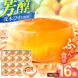 【ふるさと納税】【お中元対象】長崎特産「茂木びわゼリー」(16個入り) / びわゼリー ゼリー びわ ビワ 枇杷 / 諫早市 / 橋本屋本舗 [AHCP002]