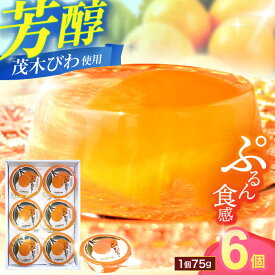 【ふるさと納税】【お中元対象】長崎特産「茂木びわゼリー」(6個入り) / びわゼリー ゼリー びわ ビワ 枇杷 / 諫早市 / 橋本屋本舗 [AHCP003]