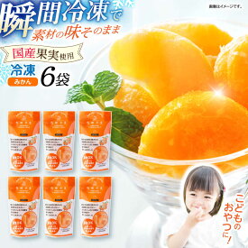 【ふるさと納税】長崎冷果 みかん 6袋セット / 冷凍 冷凍フルーツ みかん ミカン 柑橘 / 諫早市 / エスジーエス株式会社[AHEQ002]