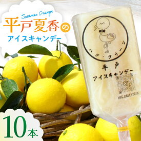 【ふるさと納税】アイスキャンディー ギフト シャーベット オレンジ アイス 平戸夏香のアイスキャンデー 10本 100ml/本 [ハレルヤ合同会社 長崎県 平戸市 hr42bgy400139] スイーツ みかん ミカン 蜜柑 お取り寄せ お礼 プレゼント