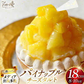 【ふるさと納税】パイナップル ケーキ パイナップルチーズタルト 1ホール 18cm [心優-Cotoyu Sweets- 長崎県 平戸市 hr42bgy420211] パイン フルーツ チーズケーキ タルト スイーツ ご褒美 誕生日