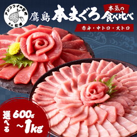【ふるさと納税】＜お歳暮熨斗対応＞鷹島本まぐろ本気の食べ比べ( 赤身・中トロ・大トロ ）合わせて 600g 800g 1000g