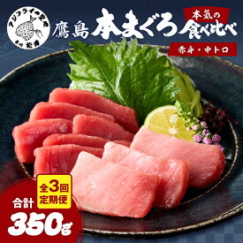 【ふるさと納税】【全3回定期便】鷹島本まぐろ 中トロと赤身合わせて350g【E0-026】