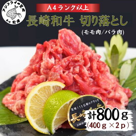 【ふるさと納税】長崎和牛 切落し800g【111-0004】