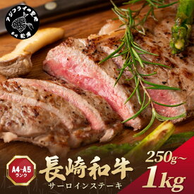 【ふるさと納税】 【A4〜A5】長崎和牛サーロインステーキセット 250g 500g 750g 1kg