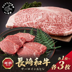 【ふるさと納税】【A4〜A5】長崎和牛 サーロイン250g ヒレ150g 各1〜3枚