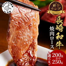 【ふるさと納税】【和牛セレブ】長崎和牛焼肉ロース 200g 250g