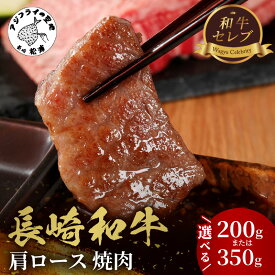 【ふるさと納税】【和牛セレブ】長崎和牛焼肉肩ロース 200g 350g