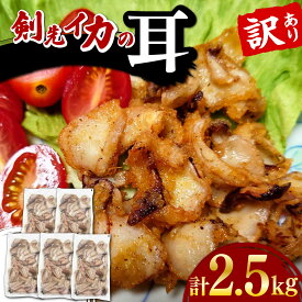 【ふるさと納税】訳あり 剣先いか の耳 2.5kg 《対馬市》【対馬地域商社】 シロイカ 新鮮 肉厚 海鮮 BBQ 天ぷら 魚介 おかず いか[WAC045]