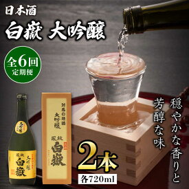 【ふるさと納税】【全6回定期便】対馬の地酒 白嶽 大吟醸 15度 720ml 2本セット《対馬市》【株式会社サイキ】対馬 酒 贈り物 日本酒 プレゼント ご当地 名酒[WAX032]