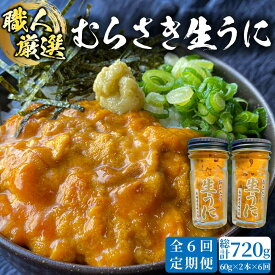 【ふるさと納税】【全6回定期便】生うに 120g (60g × 2本) 老舗の厳選 おさだの生うに《壱岐市》【長田商店】[JAO019] うに ウニ 雲丹 海鮮 魚介 200000 200000円 20万円