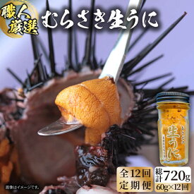 【ふるさと納税】【全12回定期便】生うに 60g 老舗の厳選 おさだの生うに《壱岐市》【長田商店】[JAO038] うに ウニ 雲丹 海鮮 魚介 200000 200000円 20万円
