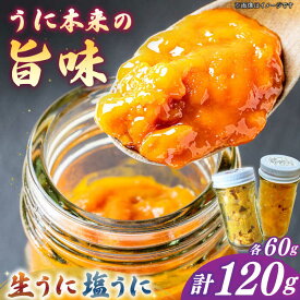 【ふるさと納税】【先行予約】生ウニ＆一汐うに 各60g 食べ比べセット【2026年6月以降順次発送】《壱岐市》【馬渡水産】[JAQ024] うに ウニ 雲丹 新鮮 海鮮 魚介