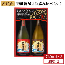 【ふるさと納税】麦焼酎 飲み比べ 2種×720ml（25度）【壱岐の島・伝匠/壱岐の島】《壱岐市》【壱岐の蔵酒造】[JBK010] 焼酎 壱岐焼酎 むぎ焼酎 麦焼酎 本格焼酎 お酒 ギフト プレゼント 地酒 飲み比べ セット 11000 11000円