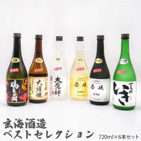 【ふるさと納税】【お中元対象】壱岐 麦焼酎 玄海酒造ベストセレクション 720ml 6本入りセット [JDB097] お酒 むぎ焼酎 壱岐焼酎 本格焼酎 熟成 飲み比べ のし プレゼント 33000 33000円 のし プレゼント ギフト