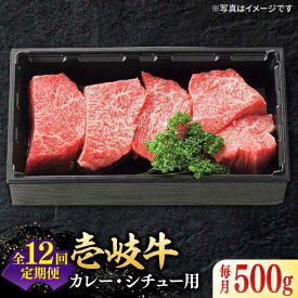 【ふるさと納税】【全12回定期便】＼ぐるナイで紹介／ 特選 壱岐牛 すね肉 500g（カレー・シチュー用）《壱岐市》【太陽商事】[JDL084] 黒毛和牛 A5ランク 肉 牛肉 黒毛和牛 ブランド牛 カレー シチュー 赤身 チマキ 煮込み ブロック 200000 200000円 20万円