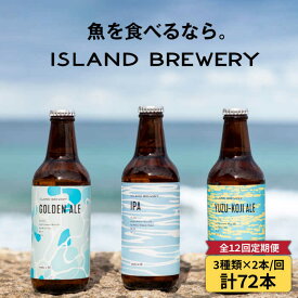 【ふるさと納税】【全12回定期便】クラフトビール 6本詰め合わせ（3種類×2本）【ISLAND BREWERY】 [JED020] ビール お酒 飲み比べ セット 瓶ビール 飲みくらべ 180000 180000円 冷蔵配送